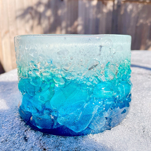 Load image into Gallery viewer, Ocean Arc Glass | Handcrafted Coastal Decor | The Glass Bakery