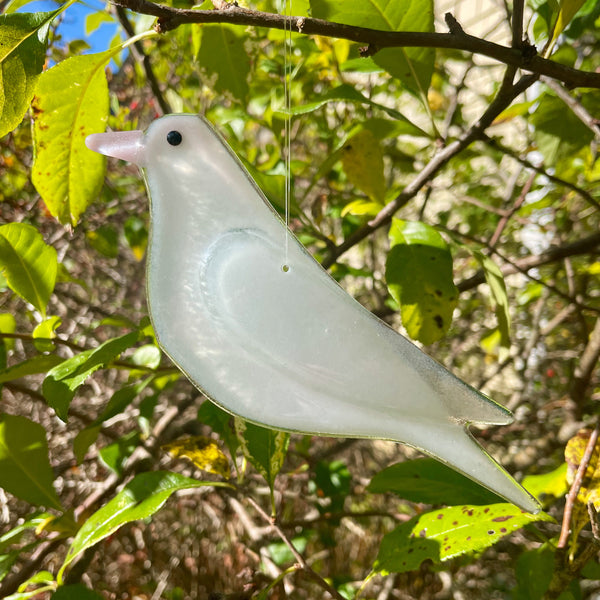 Load image into Gallery viewer, Hanging Glass Dove Ornament | Peace, Love & Remembrance