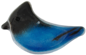 Steller's Jay Hanging Chick by The Glass Bakery