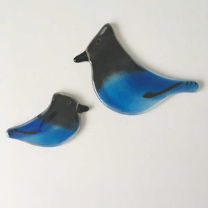 Bold and Beautiful Glass Steller Jays