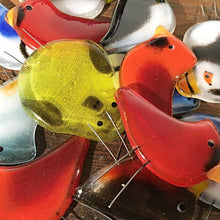 Load image into Gallery viewer, Misfit Perched Glass Chicks
