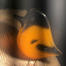 Load image into Gallery viewer, Baltimore Oriole Perched Bird Ornament
