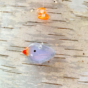 Pastel Purple Hanging Gem Bird