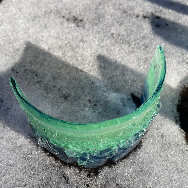 Load image into Gallery viewer, Ocean Arc Glass | Handcrafted Coastal Decor | The Glass Bakery
