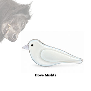 Charity Glass Misfit Doves