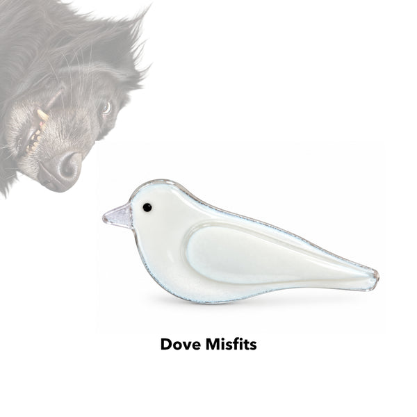 Load image into Gallery viewer, Charity Glass Misfit Doves
