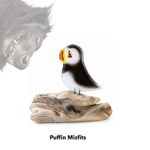 Charity Glass Misfit Puffins