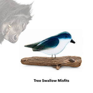 Charity Glass Misfit Tree Swallows