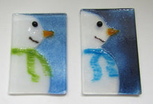 Load image into Gallery viewer, Snowmen Christmas Tree/Holiday Decorations by The Glass Bakery 
