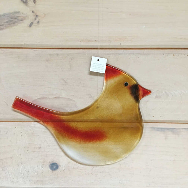 Charger l&#39;image dans la galerie, Northern Cardinal Female: Glass Bird
