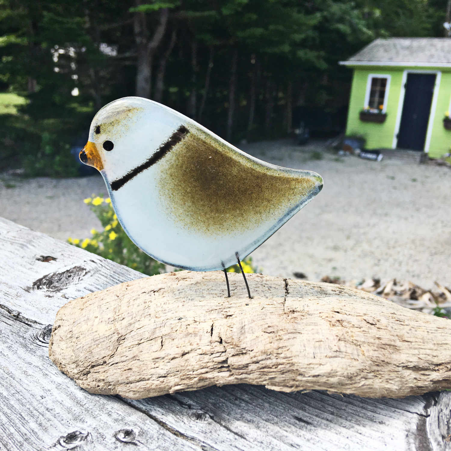 Sandpiper Bird Ornament – The Glass Bakery Ltd