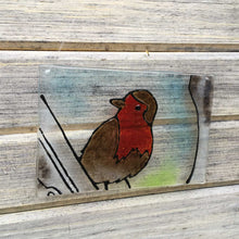 Load image into Gallery viewer, British plumage Glass Red Robin picture 
