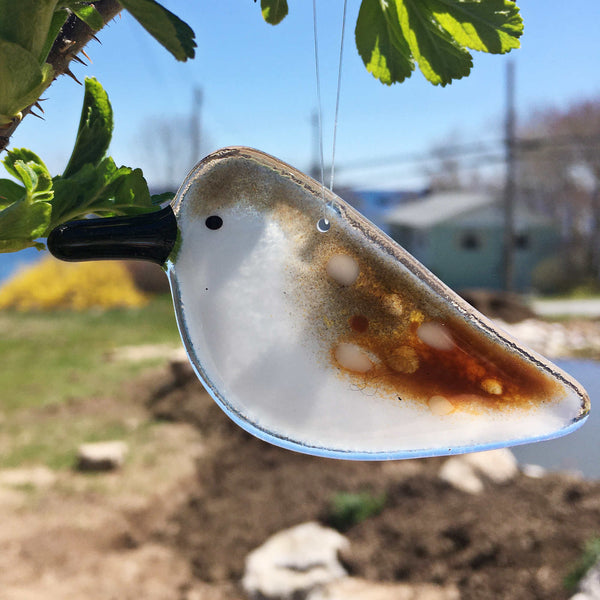 Charger l&#39;image dans la galerie, Hanging Glass Sandpiper Bird 
